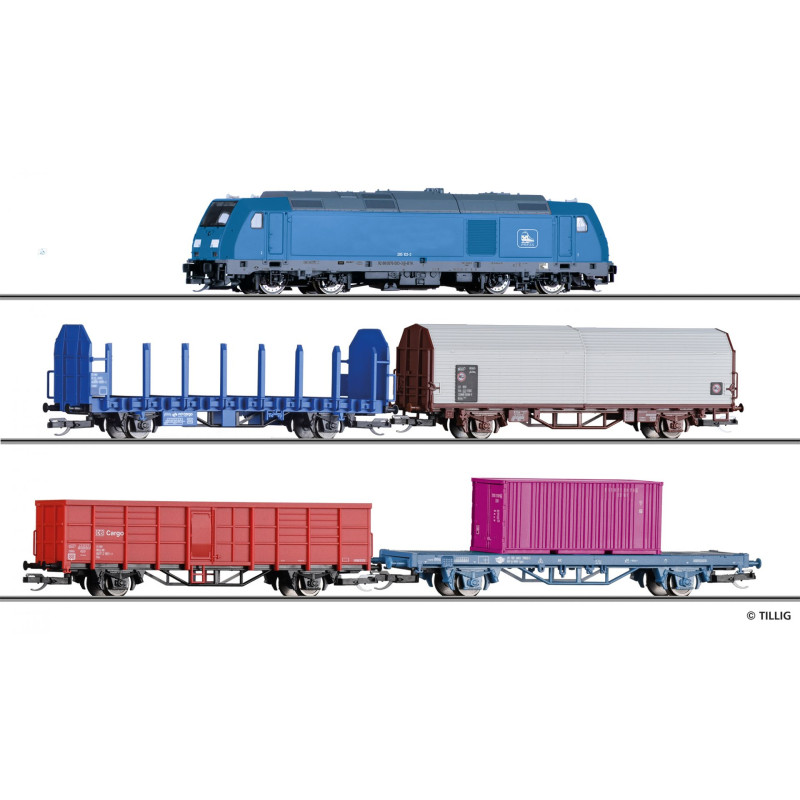 TILLIG  Starter Set: International Freight Train, 6th Edition   TT