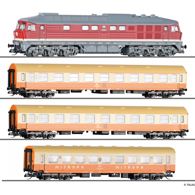 TILLIG  Premium Digital Starter Set: DR "Städteexpress" Passenger Train, 4th Edition   TT