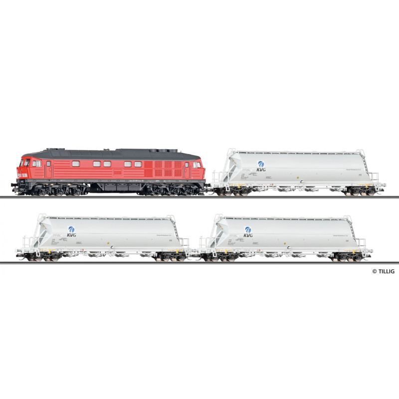 TILLIG  Premium analog starter set: DB AG freight train, 5th edition.  TT