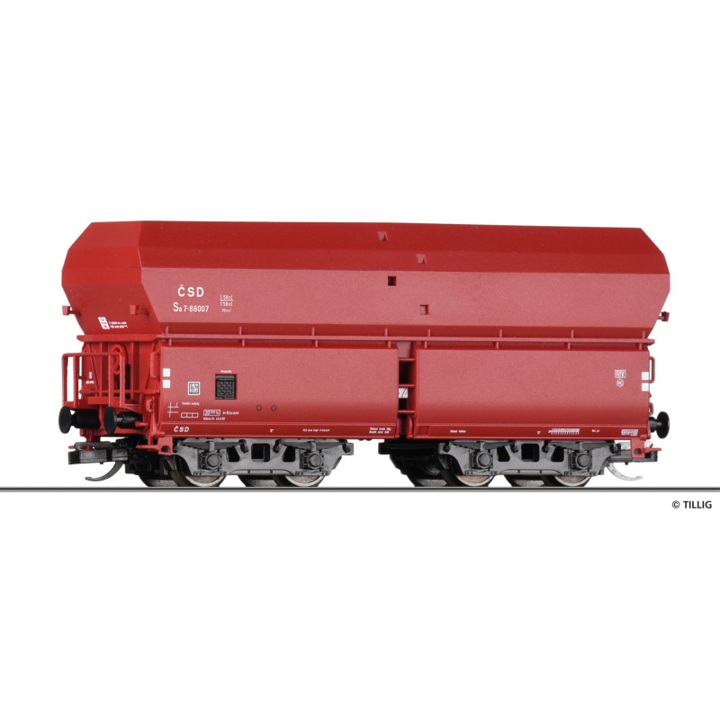 TILLIG  4-axle Sa ČSD dump wagon, 3rd series   TT