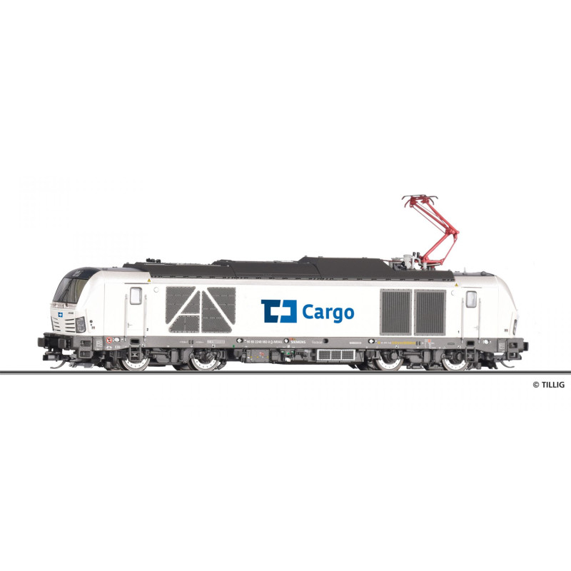 TILLIG  electric dual  locomotive 248.082 "dual mode"  Vectron ČD Cargo, analog, 6th edition  TT
