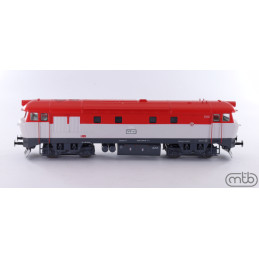 MTB ČSD T478.1001 "Zamračená/Bardotka" prototyp,  V2světle červená - analog  H0