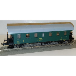 Set of 4 double-ended "Donnerbuchsen" passenger cars, ČSD H0