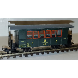 copy of PRAGOMODEL  2-axle 3rd class passenger car Ci/ú ČSD, ep.II - III, 2x round ventilators  H0/e