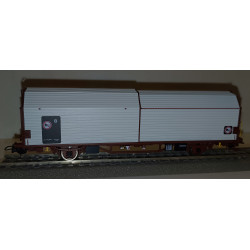Set of 2 double-deck covered wagons with sliding walls Laails 142.1 ČD Cargo H0