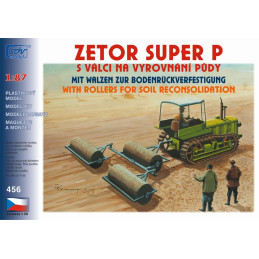 SDV Zetor Super P, stavebnice  H0