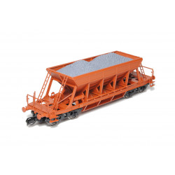 SDV 4-axle self-unloading wagon Facc/Sav 10 type 28 ČSD 650, TT kit