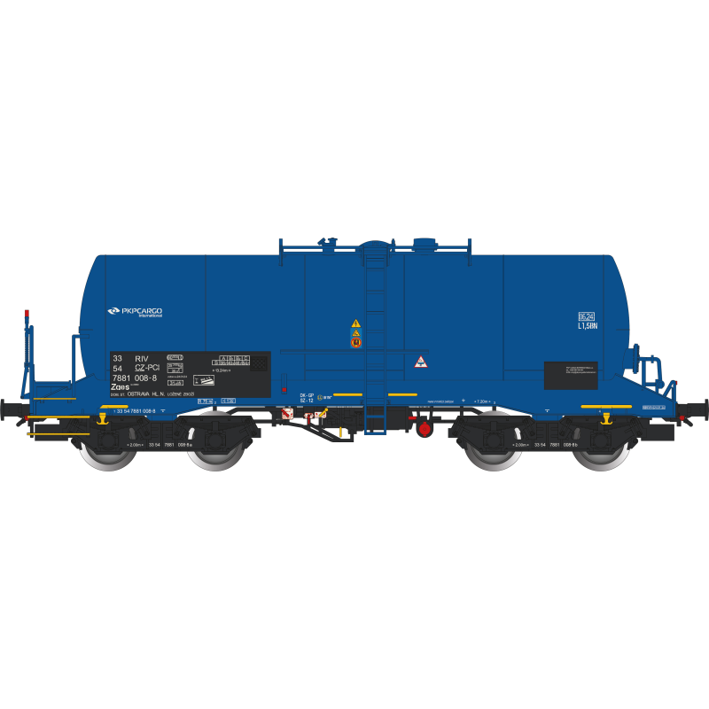 copy of ALBERT MODELL 4-axle boiler car Uah/Ra ČSD gray, ep.IV, gray, car no.: 726 1057-7 H0