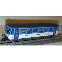 copy of ROCO motor car 810.472-1 + BDtax ČD trailer car "Šukafón, Orchestrión", "Najmrd" paint job, analog TT