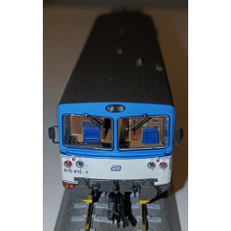 ROCO motorový vůz 810.472-1 + přípojný vůz BDtax ČD "Šukafón, Orchestrión", nátěr "Najmrd", analog  TT