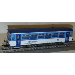 copy of ROCO motor car 810.472-1 + BDtax ČD trailer car "Šukafón, Orchestrión", "Najmrd" paint job, analog TT