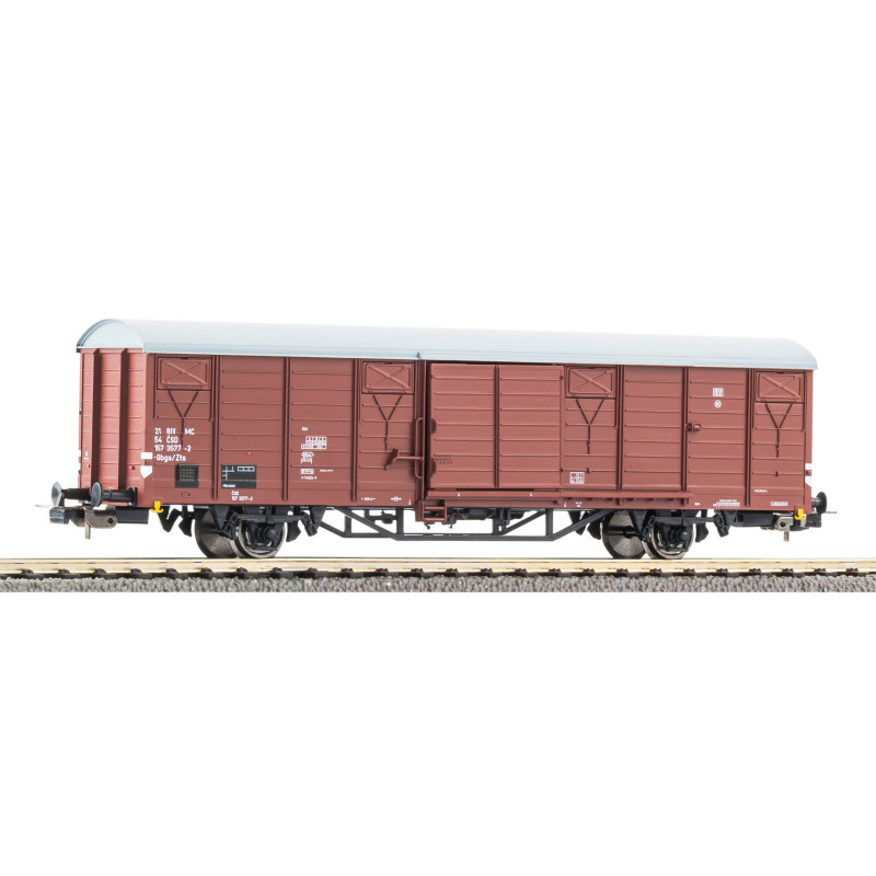 PIKO 2-axle covered wagon Z ČSD Gbgs/Zts brown, 4th edition, H0