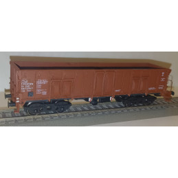 PRAGOMODEL Otevřený 4nápr. nákladní vůz řady Eas/Vase ČSD s brzdařskou budkou, červenohnědý, 4.ep.  H0