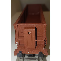 PRAGOMODEL Otevřený 4nápr. nákladní vůz řady Eas/Vase ČSD s brzdařskou budkou, červenohnědý, 4.ep.  H0