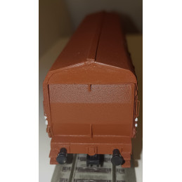 copy of CZMHAND  Otevřený 2nápr. nákladní vůz řady Vtd ČSD s brzdařskou budkou, dřevěné bočnice, červenohnědý, 3.ep.  H0