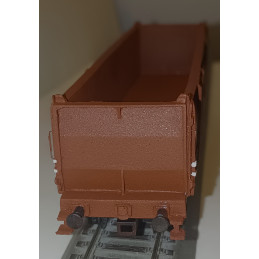PRAGOMODEL  Otevřený 4nápr. nákladní vůz řady Vsa ČSD s brzdařskou plošinou, červenohnědý, 4.ep.  H0