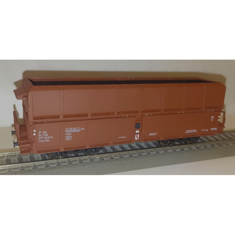 PRAGOMODEL Výsypný 4nápr. vůz Fad/Wa ČSD, hnědý , 4.ep.   H0