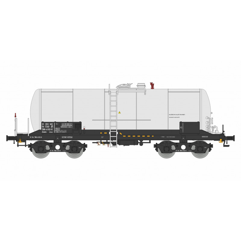IGRAMODEL 4-axle boiler car Zaes (Rah) ČSD light gray, TT kit