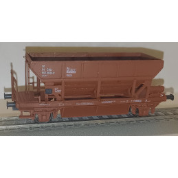 copy of CZMHAND  Otevřený 2nápr. nákladní vůz řady Vtd ČSD s brzdařskou budkou, dřevěné bočnice, červenohnědý, 3.ep.  H0