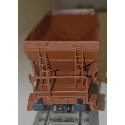 copy of CZMHAND  Otevřený 2nápr. nákladní vůz řady Vtd ČSD s brzdařskou budkou, dřevěné bočnice, červenohnědý, 3.ep.  H0