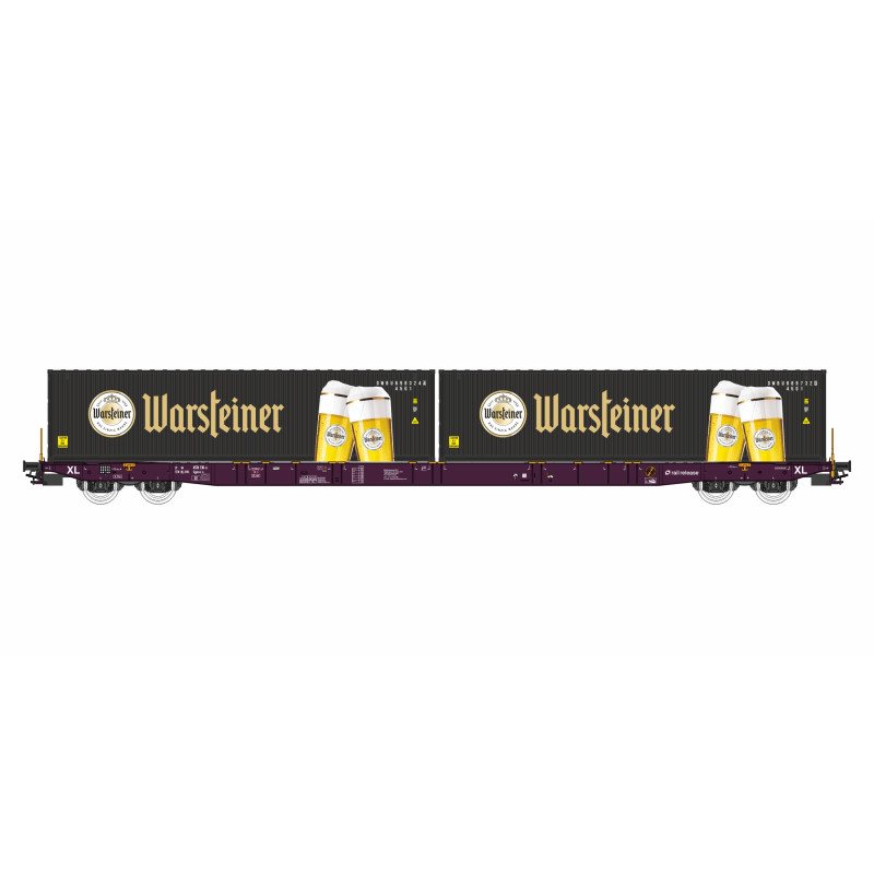IGRA MODEL  4nápr. kontejnerový vůz Sggnss Railrelease Warsteiner, 6.ep. H0