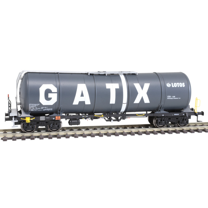 IGRA MODEL 4nápr. kotlový vůz Zacns 88 GATX černý Lotos, 6.ep.  H0