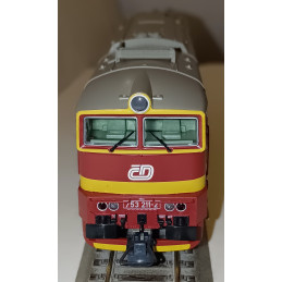 copy of ROCO motor locomotive 753.211-2 ČD "Brejlovec, Dvoukomíňák", 5th series, analog H0