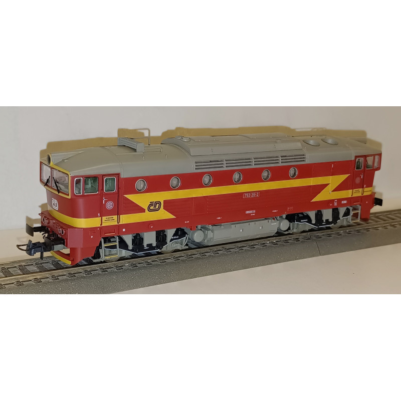 ROCO mot. lokomotiva 753.211-2 ČD "Brejlovec, Dvoukomíňák", 5.ep., digitál + zvuk  H0