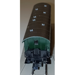 Fleischmann  8062 2nápr. osobní  vůz s otevřenými plošinami DB, 3.ep N